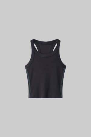 WARDEN EDGE Ribbed Racerback Tank Top