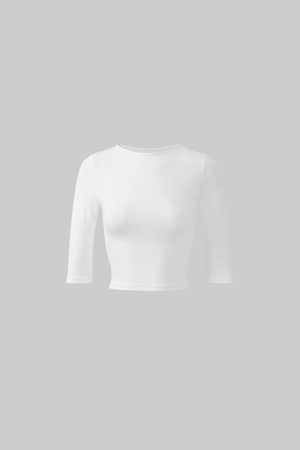 WARDEN EDGE Ribbed Slim Fit Crop Top