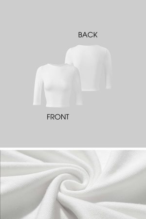 WARDEN EDGE Ribbed Slim Fit Crop Top