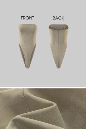 WARDEN EDGE Sculpted Strapless Bodysuit with Cutout Detail
