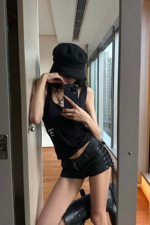 WARDEN EDGE Side Lace-Up Utility Shorts with Elongated Drawstrings and Belt Loops