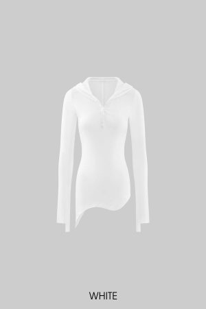 WARDEN EDGE Slim Fit Hooded Long Sleeve Tee