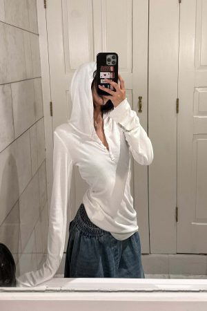 WARDEN EDGE Slim Fit Hooded Long Sleeve Tee