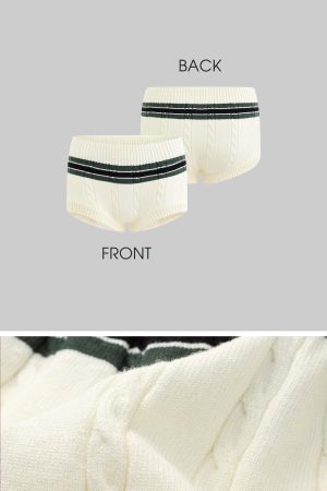 WARDEN EDGE Vintage Striped Knit Shorts