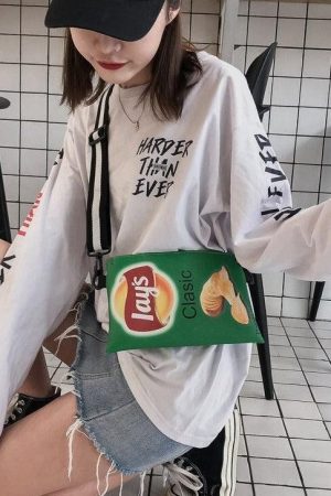 Weirdcore Lays Chips Crossbody Bag