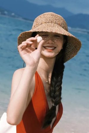 Woven Straw Bucket Hat