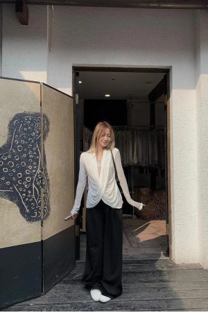 Wrap Lace Blouse