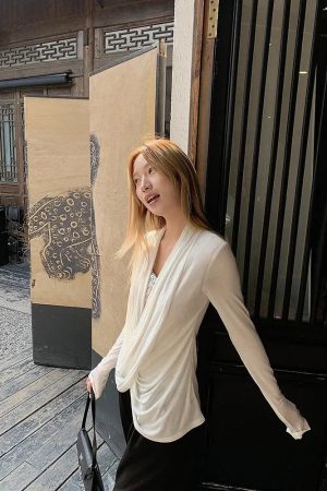 Wrap Lace Blouse