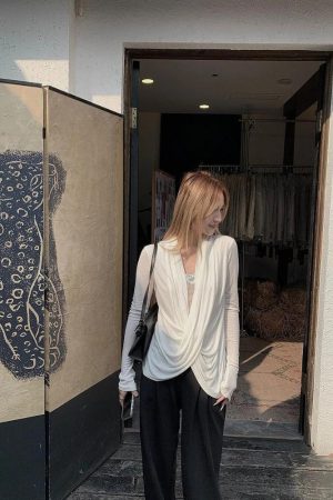 Wrap Lace Blouse