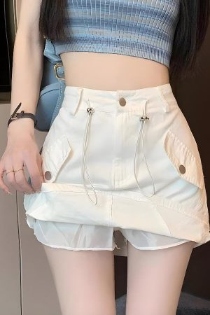 Y2K Cargo Mini Skort