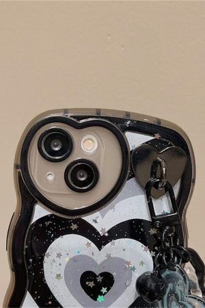 Y2k Chain and Heart iPhone Case