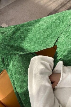 Y2K Checkered Elasticated Sweatpants