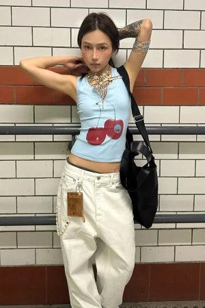 Y2K Cherry Top