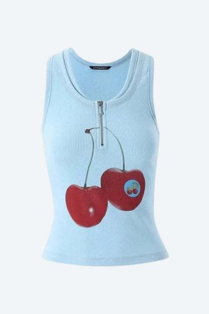 Y2K Cherry Top