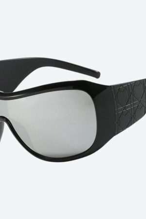 Y2K Oversized Shield Sunglasses