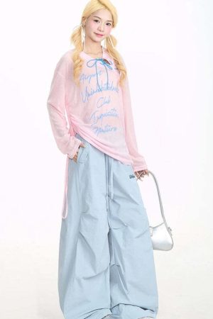 Y2K Parachute Pants