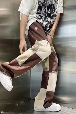 Y2K Patchwork Pants