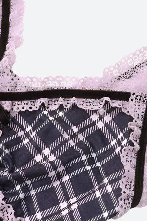 Y2K Plaid Cami Top