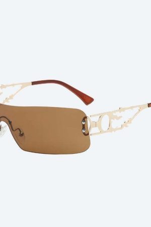 Y2K Rectangle No Frame Sunglasses