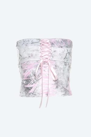 Y2K Ribbon Tube Top