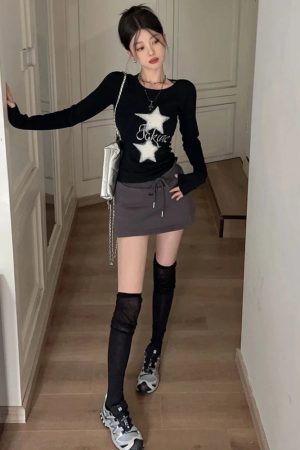 Y2K Star Basic Top