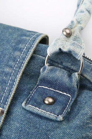 Y2K Star Denim Bag