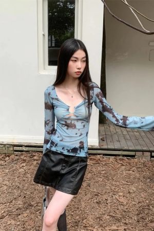Y2K Tie Dye Sheer Tee