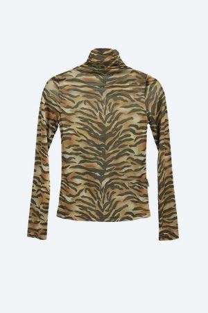Y2K Tiger Mesh Top